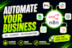 build n8n automation workflows, ai agents, API integrations and CRM automation