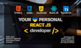 be frontend js developer, react vue node javascript typescript