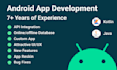 develop android app using kotlin or java on android studio