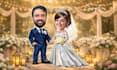 draw cartoon caricature couple from your photo