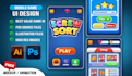 design professional game UI for your mobile apps store game