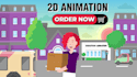 create a custom 2d explainer video
