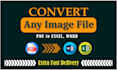 covert any scanned documents into word and excel