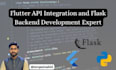 do flutter API integration and flask backend development