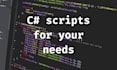 create c sharp scripts for your unity project