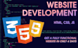 create a website using HTML, CSS and javascript