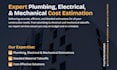 do plumbing, electrical, mechanical take off cost estimation