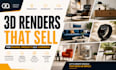 create photorealistic 3d furniture and product renders