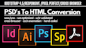 convert complex psd to responsive html template