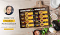 design restaurant food menu