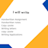 write handwritten assignments, letters and applications