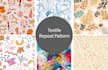 do professional textile repeat pattern design for print