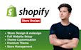 build shopify website shopify dropshipping store and be store manager
