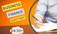 write and publish pure business and finance niche guest post