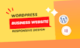 create business website design with wordpress