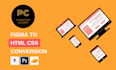 convert PSD to html, xd to html, figma to html  html css javascript responsive