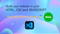 create website using pure html, css and javascript