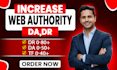 increase domain rating DR ahrefs domain authority moz da tf