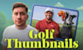 create professional golf youtube thumbnails