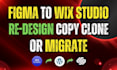 quickly migrate, transfer, or clone figma to wordpress, wix, squarespace