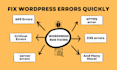 fix wordpress critical errors wordpress bugs and woocommerce errors