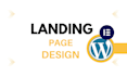 design wordpress landing page , squeeze page and sales page