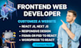 expert front end developer figma to responsive reactjs,nextjs wordpress to react