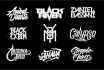 make lettering logo for band, dj, or musician branding