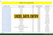 do excel data entry for low price and copy paste job