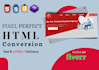 convert psd to html, figma to html, xd to html, sketch to html responsive design