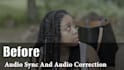 do audio editing ,audio syncing , background noise removing