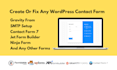 create or fix jet form, gravity form, fluent form, or any wordpress form