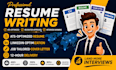 deliver professional resume and CV writing service