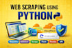 do web scraping or web crawling from any website with python