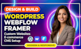 create, fix, design framer or webflow website