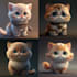 create a personalized illustration cute animals using midjourney