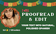 proofread and edit your text in mexican spanish