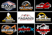 design concrete, real estate, welding, construction logo