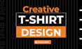 design simple modern branding graphic t shirt design