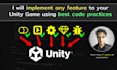 create any unity3d script using best code practices