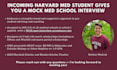 give you a medical school mock interview