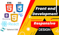 build responsive react website with tailwind CSS