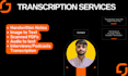 transcribe handwritten notes, documents, audios and images