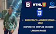 develop complex design plus responsive using html css jquery