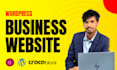 create a stunning wordpress business website by elementor or crocoblock