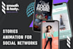 make animated videos for your instagram stories, reels, tiktok, youtube shorts