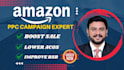 manage your amazon sponsored ads advertising, amazon PPC ads expert