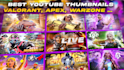 design eye catching youtube gaming thumbnail