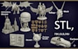 do custom 3d  models for 3d printing stl glb fbx