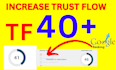 increase tf majestic trust flow 40 plus increase tf, cf guaranteed